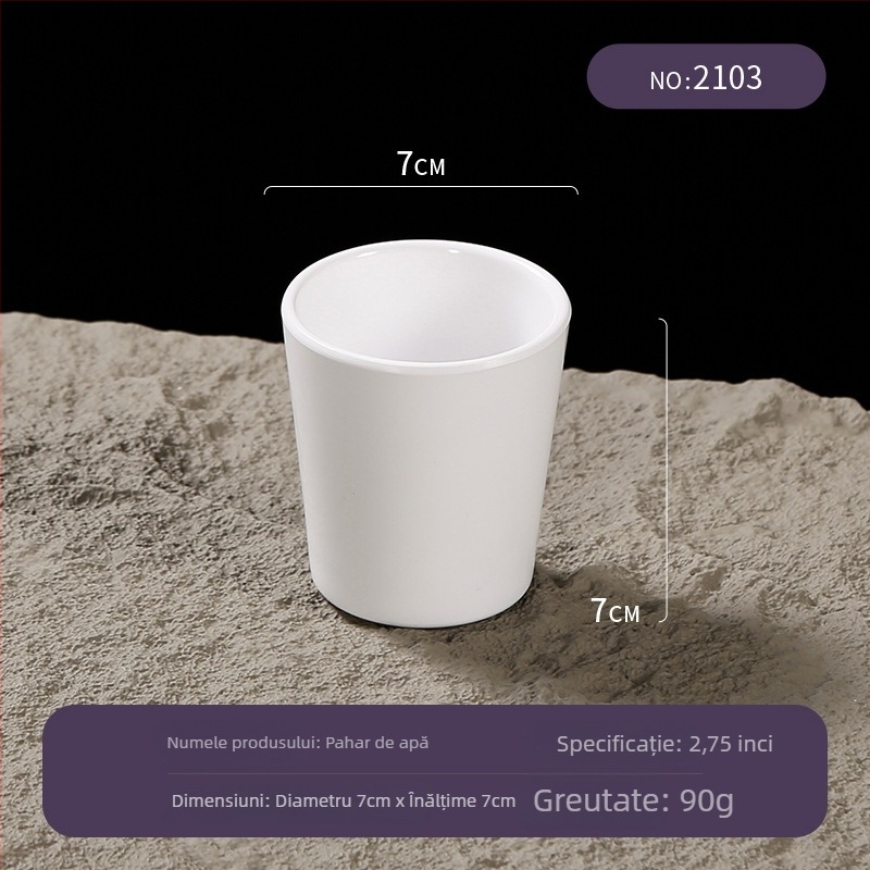 Cană din melamină Belein, pentru adulți, stil simplu, personalizabil