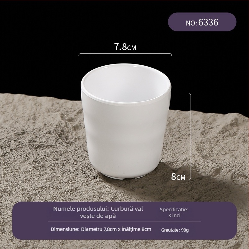 Cană din melamină Belein, pentru adulți, stil simplu, personalizabil