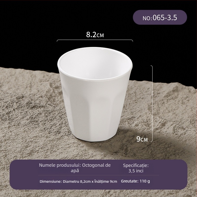 Cană din melamină Belein, pentru adulți, stil simplu, personalizabil