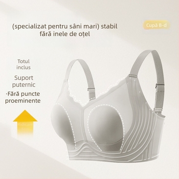 Sutien fără cusături, cupe turnate ultra-subțiri, design cu urechi de iepure pentru netezirea spatelui — cod 5576