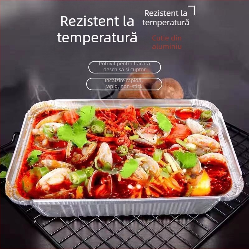 Jijia cutie de unică folosință pentru mâncare, formă pătrată sau rotundă, dimensiuni și capacități multiple, durată de viață 36 de luni