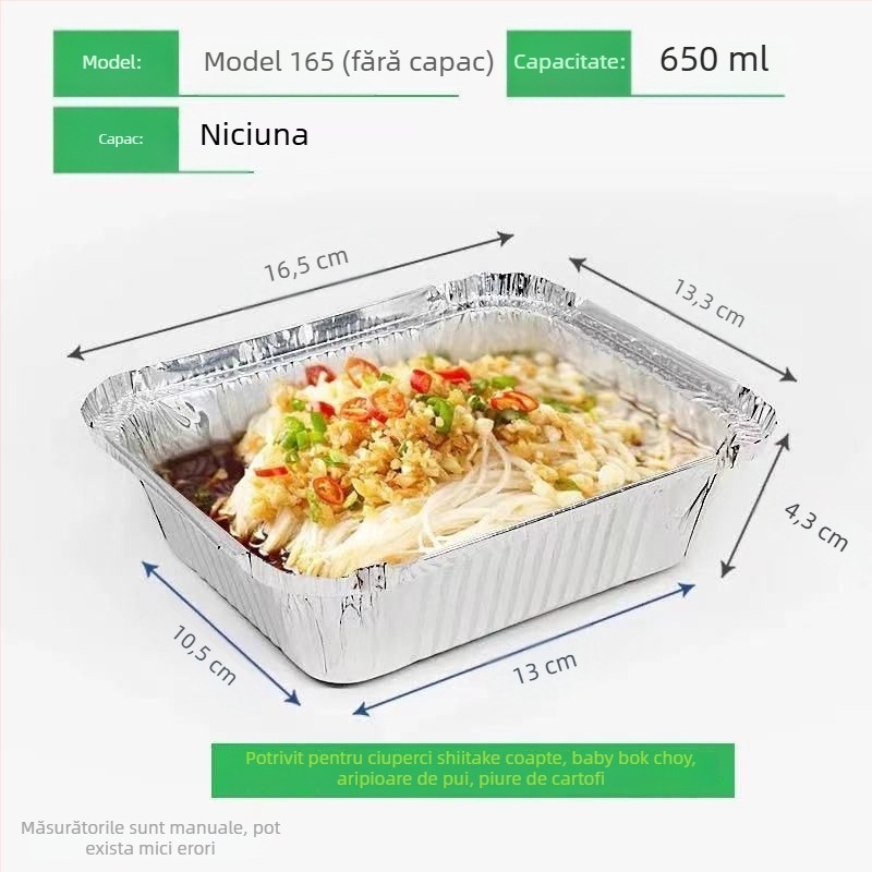 Jijia cutie de unică folosință pentru mâncare, formă pătrată sau rotundă, dimensiuni și capacități multiple, durată de viață 36 de luni