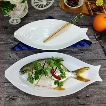 Farfurie ceramică în formă de pește pentru abur – Brand Unique, material ceramic, veselă de uz premium