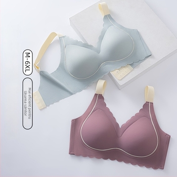 Sutien sport fără cusături, fără sârmă, cupă completă, cupe modelate subțiri, bretele fixe