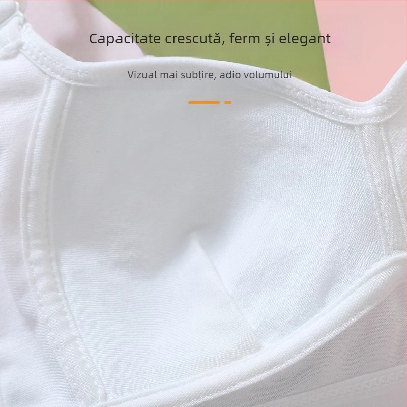 Sutien pentru femei adulte, cu cupă completă, cupe din burete modelate; material principal nylon, căptușeală din bumbac; închidere la spate cu trei rânduri de cârlige; bretele fixe, duble.