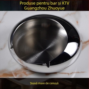 Set din oțel inoxidabil pentru servire la hotel – finisaj lustruit, stil chinezesc; accesorii bar/noapte club: farfurie pentru fructe, scrumieră, găleată pentru gheață