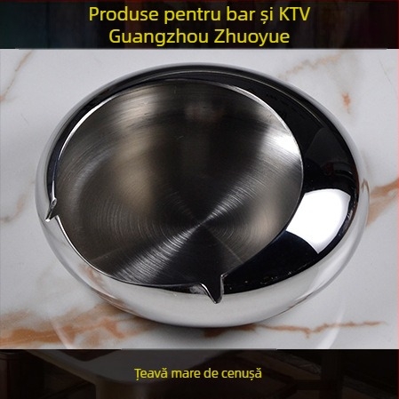 Set din oțel inoxidabil pentru servire la hotel – finisaj lustruit, stil chinezesc; accesorii bar/noapte club: farfurie pentru fructe, scrumieră, găleată pentru gheață