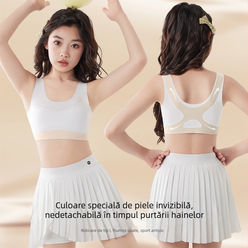 Lenjerie pentru fete în perioada de dezvoltare – primul stadiu, pentru fete, 80% nailon, 20% spandex; țesătură nailon; Origine Guangdong; Lansare toamnă 2025