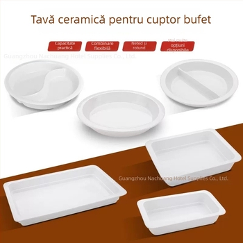 Vase ceramice de bufet pentru hoteluri, formă pătrată și circulară, material ceramic, marcă ZHILISHI, stil chinezesc