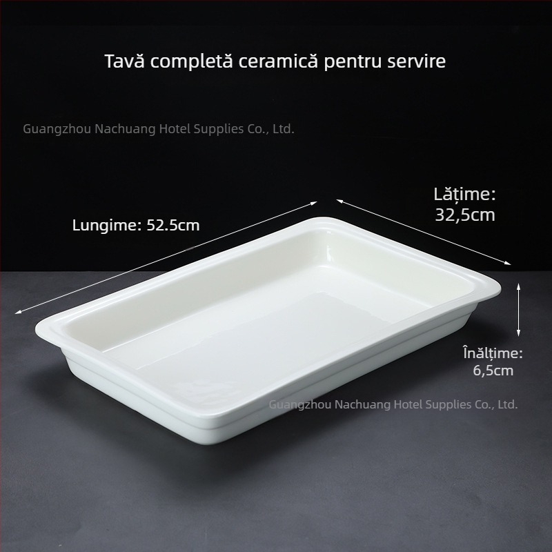 Vase ceramice de bufet pentru hoteluri, formă pătrată și circulară, material ceramic, marcă ZHILISHI, stil chinezesc