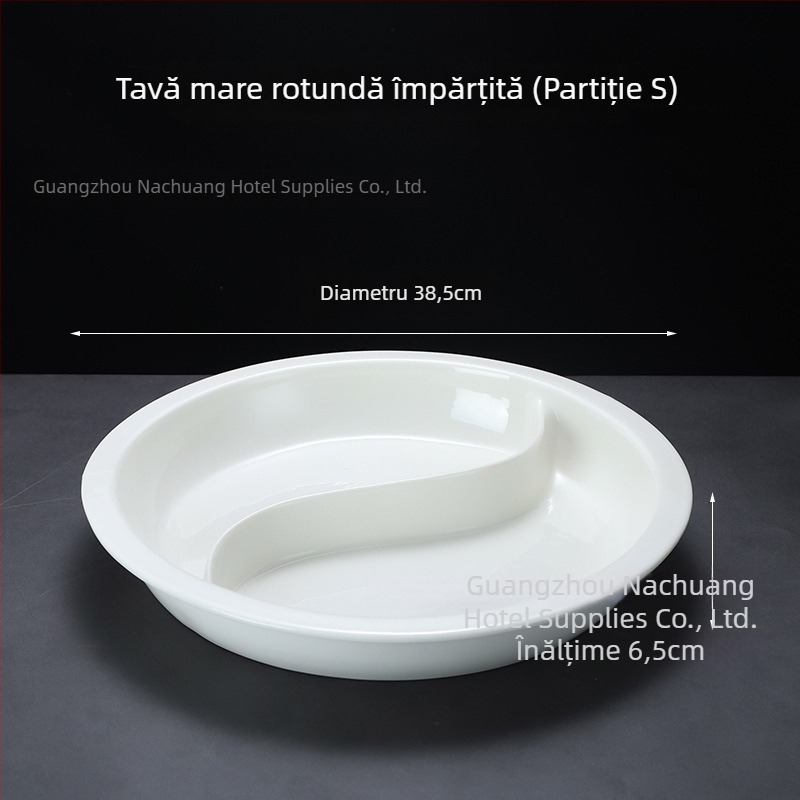 Vase ceramice de bufet pentru hoteluri, formă pătrată și circulară, material ceramic, marcă ZHILISHI, stil chinezesc