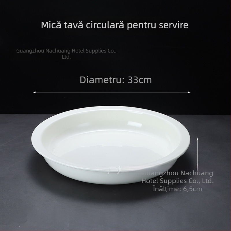 Vase ceramice de bufet pentru hoteluri, formă pătrată și circulară, material ceramic, marcă ZHILISHI, stil chinezesc
