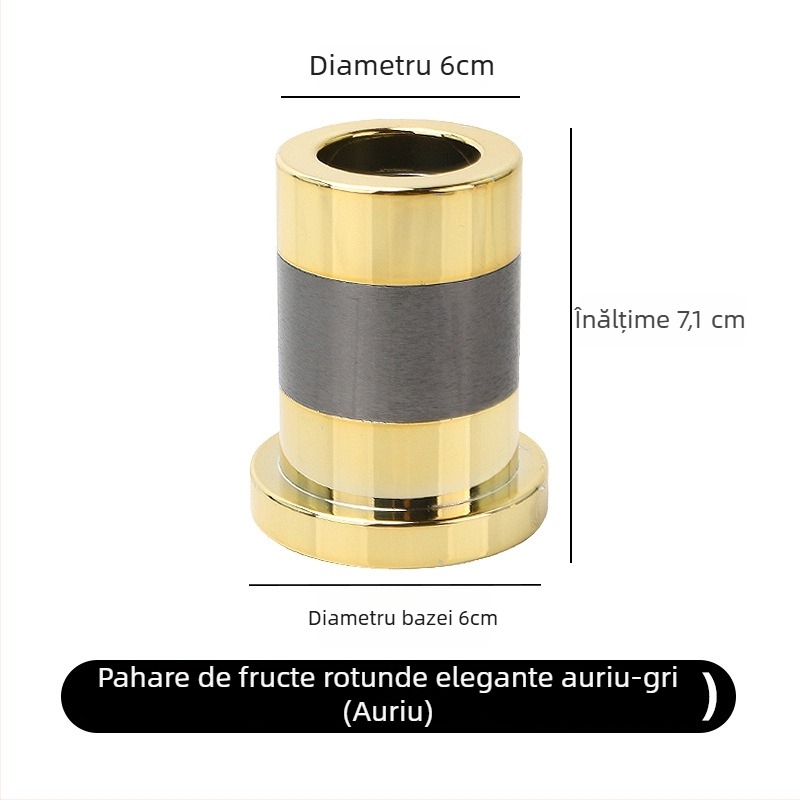 Suport pentru scobitori - Space Aluminum, anti-cadere, stil lux, pentru bar și uz casnic