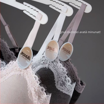 Sutien cu dantelă franțuzească, spate frumos, cupă fixă, cupă subțire modelată, bretele reglabile