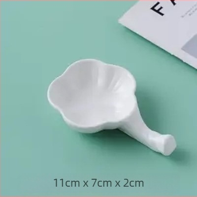 Suport ceramic pentru bețișoare și linguri pentru mesele de hotel — porțelan cu os, suprafață glazurată, stil lux ușor, personalizabil cu logo