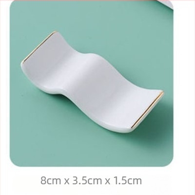 Suport ceramic pentru bețișoare și linguri pentru mesele de hotel — porțelan cu os, suprafață glazurată, stil lux ușor, personalizabil cu logo