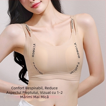 Sutien pentru femei – fără cusături, cupă completă, material nailon, cupe subțiri turnate, design cu urechi de iepure