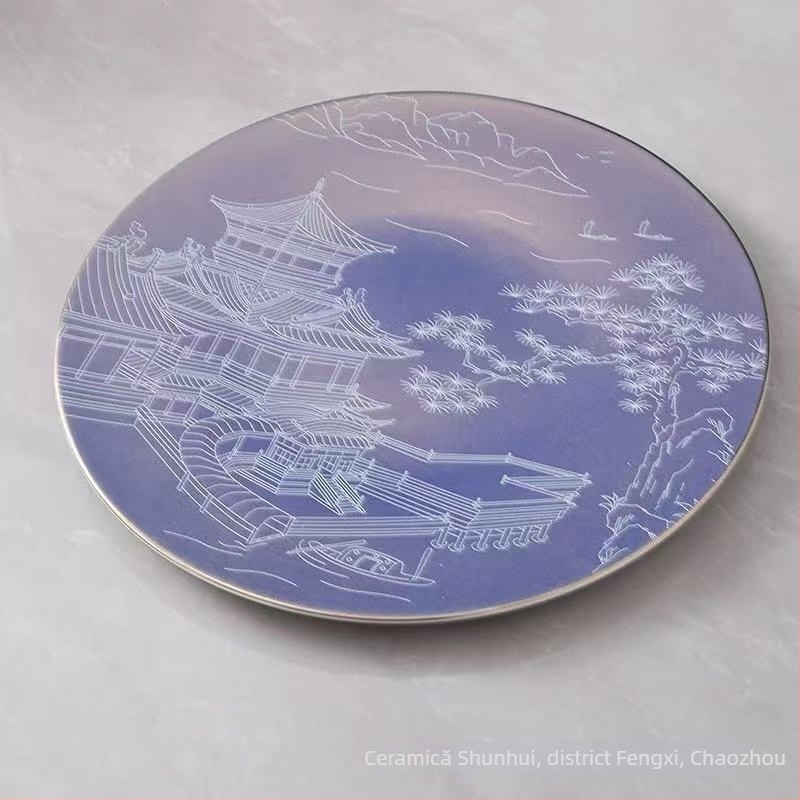 Set de veselă pentru hotel, ceramică, stil nou chinezesc, porțelan cu peste 45% conținut de os, imprimare logo disponibil