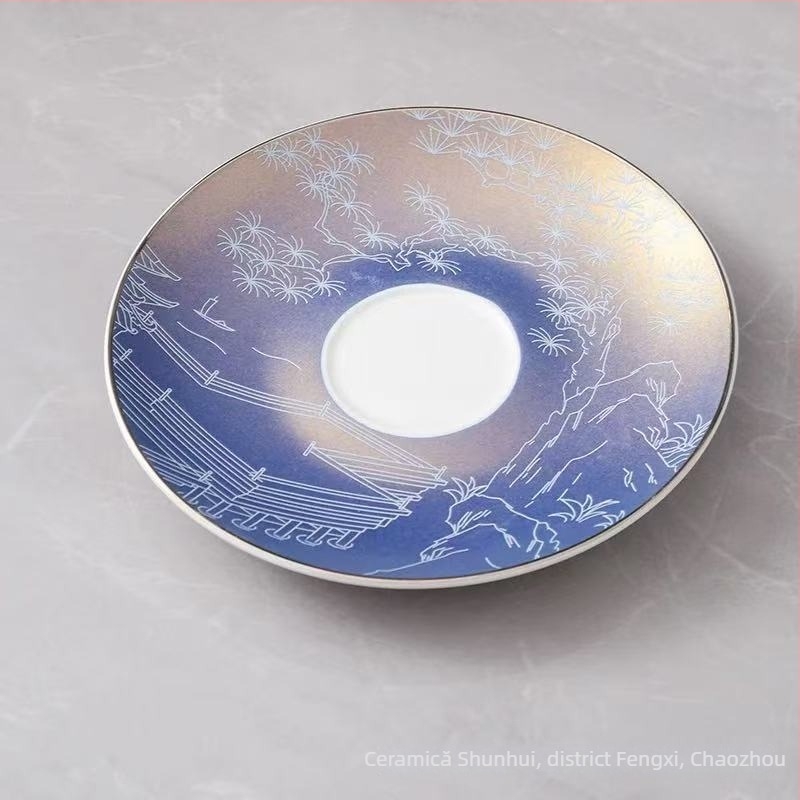 Set de veselă pentru hotel, ceramică, stil nou chinezesc, porțelan cu peste 45% conținut de os, imprimare logo disponibil