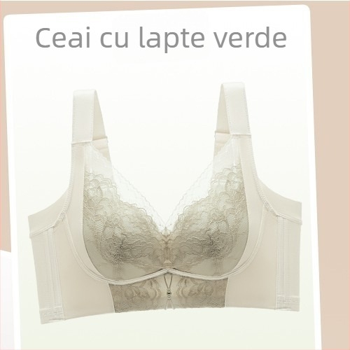 Sutien dantelat push-up reglabil, cupă 3/4, cupe subțiri, suport moale, ridicare și anti-cădere