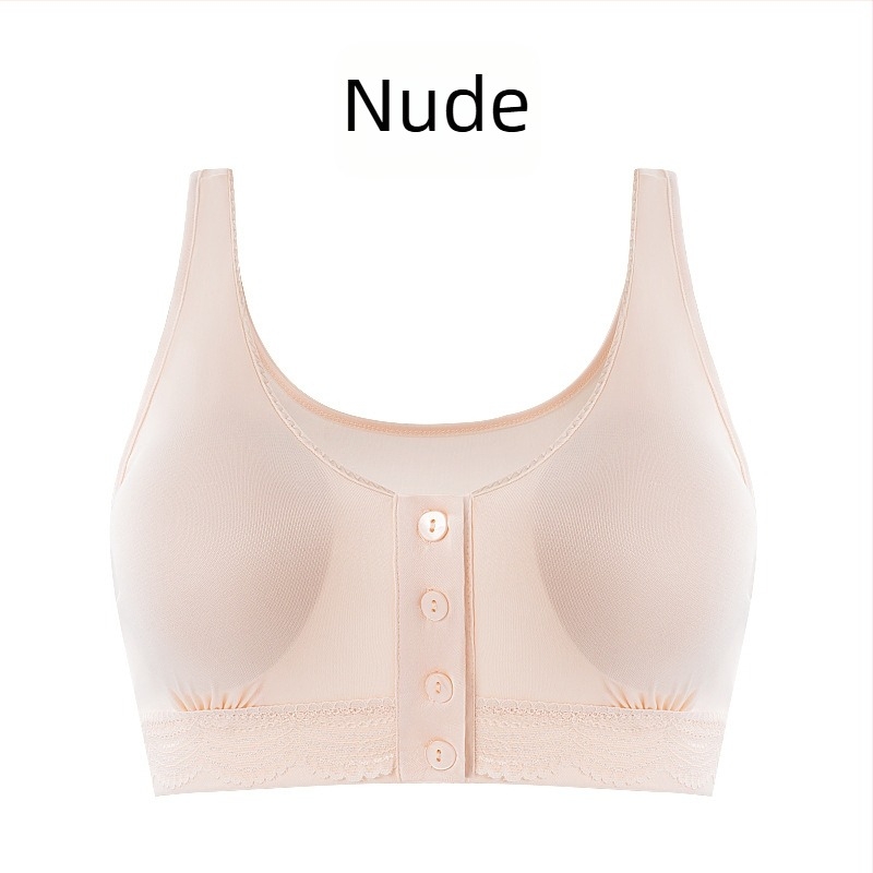 Sutien de alăptare din Mulberry mătase, închidere frontală, cupe subțiri, căptușeală din mătase