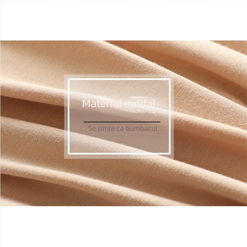 Colanți de siguranță din Modal, talie înaltă, culoare solidă, căptușeală în zona cracului Modal, anti-transparent