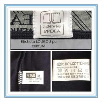 Boxeri pentru bărbați cu buză în formă de U, 100% bumbac, respirabili, 2 buc.