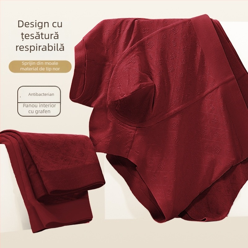 Boxeri pentru bărbați – Modal Jacquard, respirabili, antibacterieni, talie medie