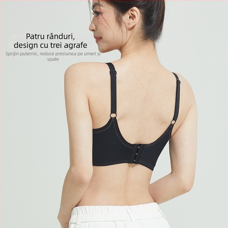  Sutien cupe 3/4 din nylon modelat, bretele fixe duble, închidere pe spate cu trei rânduri de cârlige (căptușeală: spandex 70–80%; Funcții: ridicare, respirație, confort)