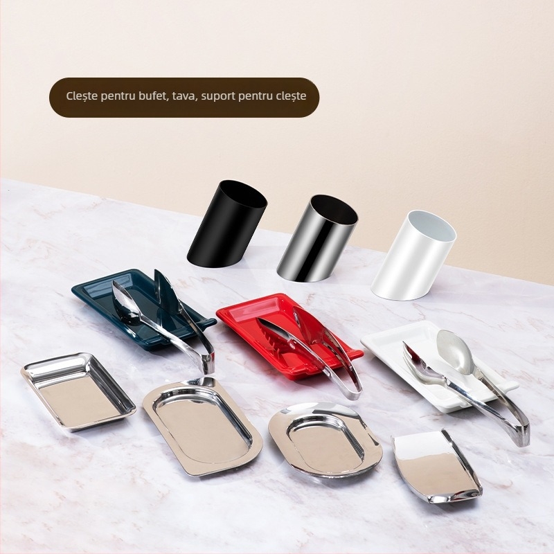 Clipuri din oțel inoxidabil pentru masă și mic platou pentru bufet – stil modern minimalist, potrivit pentru uz comercial și casnic, personalizabil