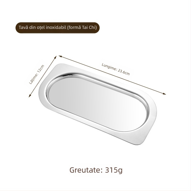 Clipuri din oțel inoxidabil pentru masă și mic platou pentru bufet – stil modern minimalist, potrivit pentru uz comercial și casnic, personalizabil