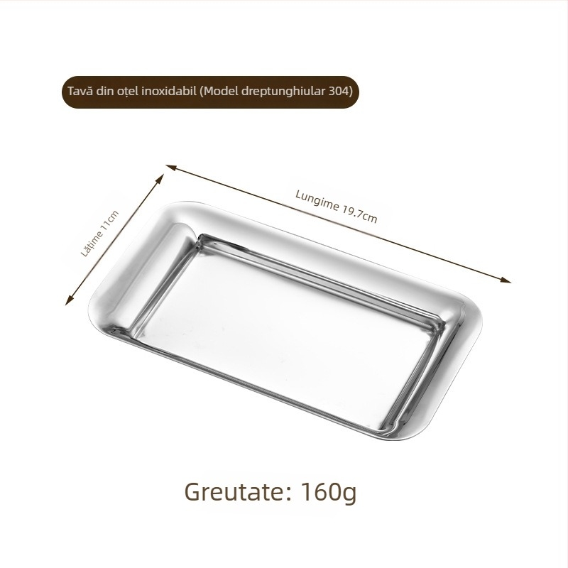 Clipuri din oțel inoxidabil pentru masă și mic platou pentru bufet – stil modern minimalist, potrivit pentru uz comercial și casnic, personalizabil