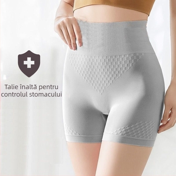 Lenjerie modelatoare pentru femei, talie înaltă, fără cusături, din nailon, țesătură jacquard, căptușeală din bumbac amestec