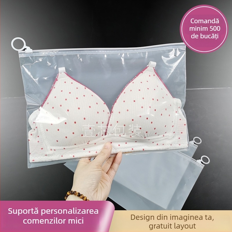 Pungă de ambalare pentru lenjerie, material PE+CPE, ambalaj de vânzare, imprimare logo