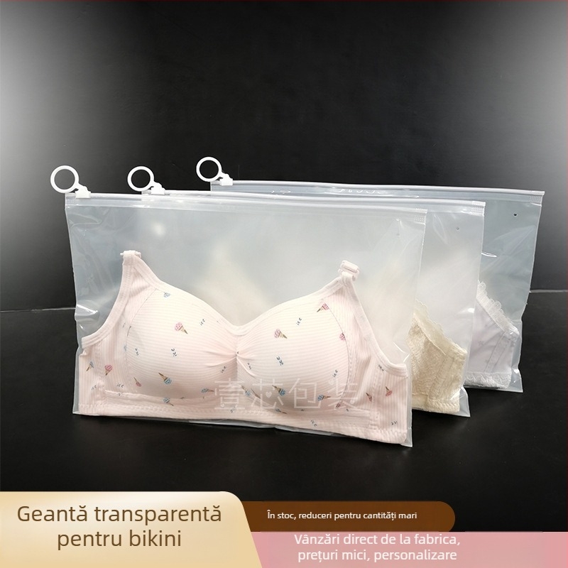 Pungă de ambalare pentru lenjerie, material PE+CPE, ambalaj de vânzare, imprimare logo