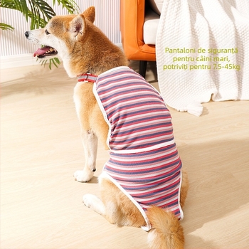 Pantaloni fiziologici pentru femelă Labrador – bumbac, protecție în timpul perioadei de căldură