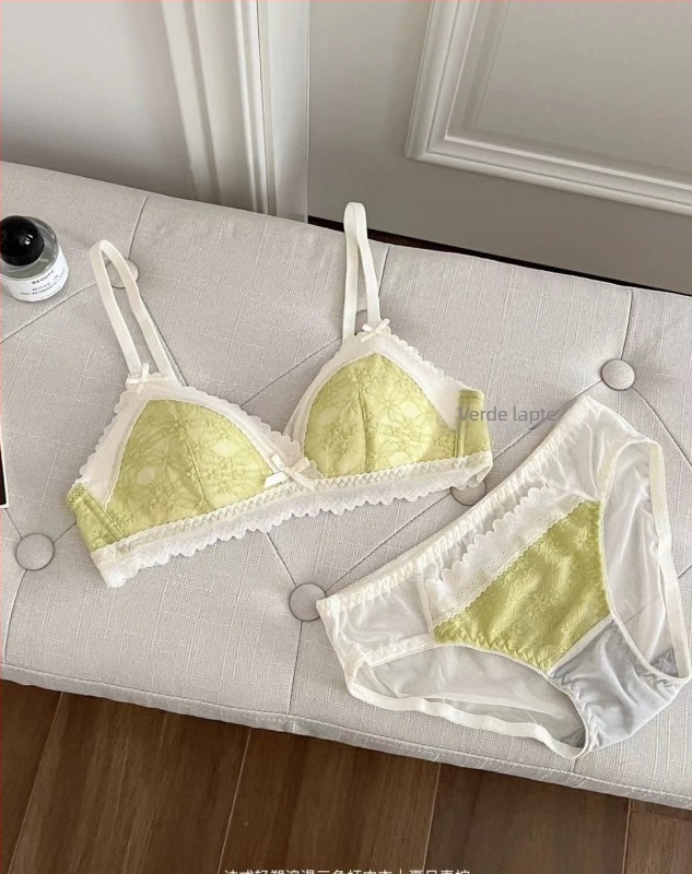 Set de sutiene, cupă 3/4, cupe subțiri, fără sârmă, dantelă respirabilă, push-up