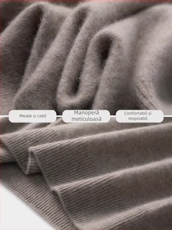 Gilet din lână 100% chenille, fără mâneci, decolteu în V, pentru femei, tricotat, primăvară-toamnă