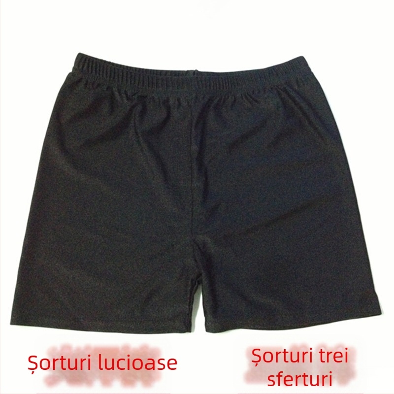 Colanți trei sferturi din nylon, material subțire, model solid, elasticitate ridicată