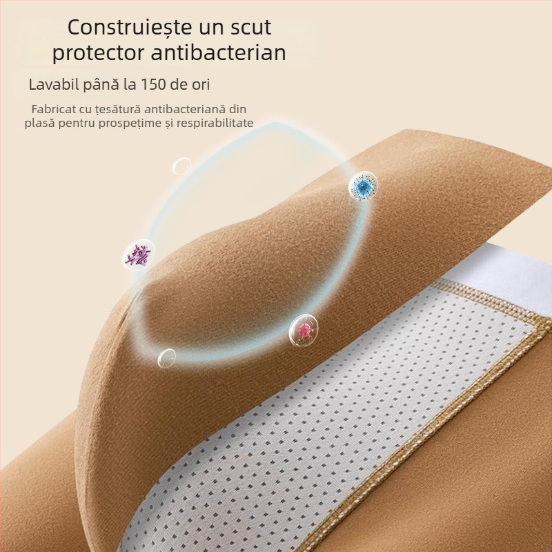 Slips bărbătești din bumbac, confortabile și respirabile, cu căptușeală internă antibacteriană; talie medie; țesătură tricotată; material principal: 95–100% bumbac; căptușeală: 90–95% poliester; modele: uni, blocuri de culoare sau text