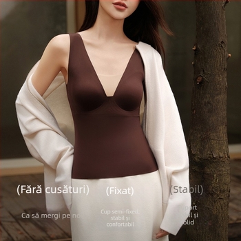 Vesta termică pentru femei — decolteu în V, material nylon, strat unic, 181–200 g/m²; poate fi purtată ca strat de bază sau ca strat exterior; menține căldura și oferă protecție spatelui.