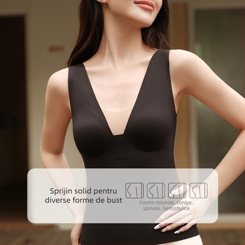 Vesta termică pentru femei — decolteu în V, material nylon, strat unic, 181–200 g/m²; poate fi purtată ca strat de bază sau ca strat exterior; menține căldura și oferă protecție spatelui.