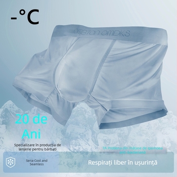 Boxeri bărbați fără cusături – Antibacteriali, uscare rapidă, respirabili, elasticitate înaltă; țesătură: 85% nylon, 15% spandex