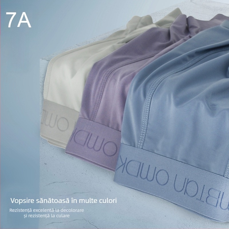 Boxeri bărbați fără cusături – Antibacteriali, uscare rapidă, respirabili, elasticitate înaltă; țesătură: 85% nylon, 15% spandex