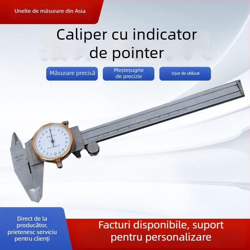 Luxong șubler din oțel carbon cu cadran