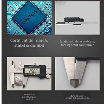 Caliper digital din oțel inoxidabil, precizie înaltă, clasă industrială, destinat bijuteriilor