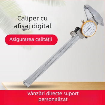 Cadran metalic rotund cu indicator și șubler vernier