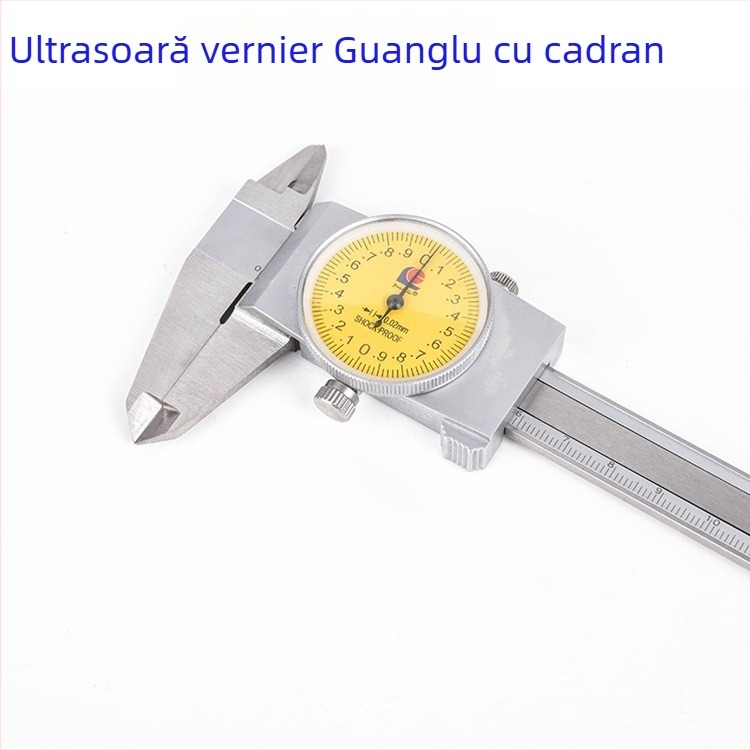 Guanglu caliper cu cadran 0-150 mm, oțel inoxidabil, rezoluție 0,01/0,02 mm