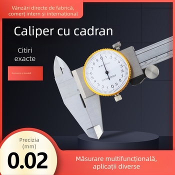 Caliper cu cadran, adâncime, vernier, precizie 0.02