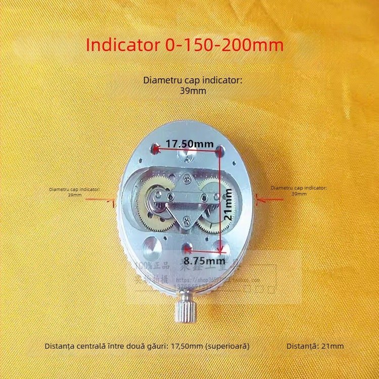Ansamblu cap caliper cu protecție la șocuri, 0.01/0.02 – accesorii pentru instrumente de măsurat universale